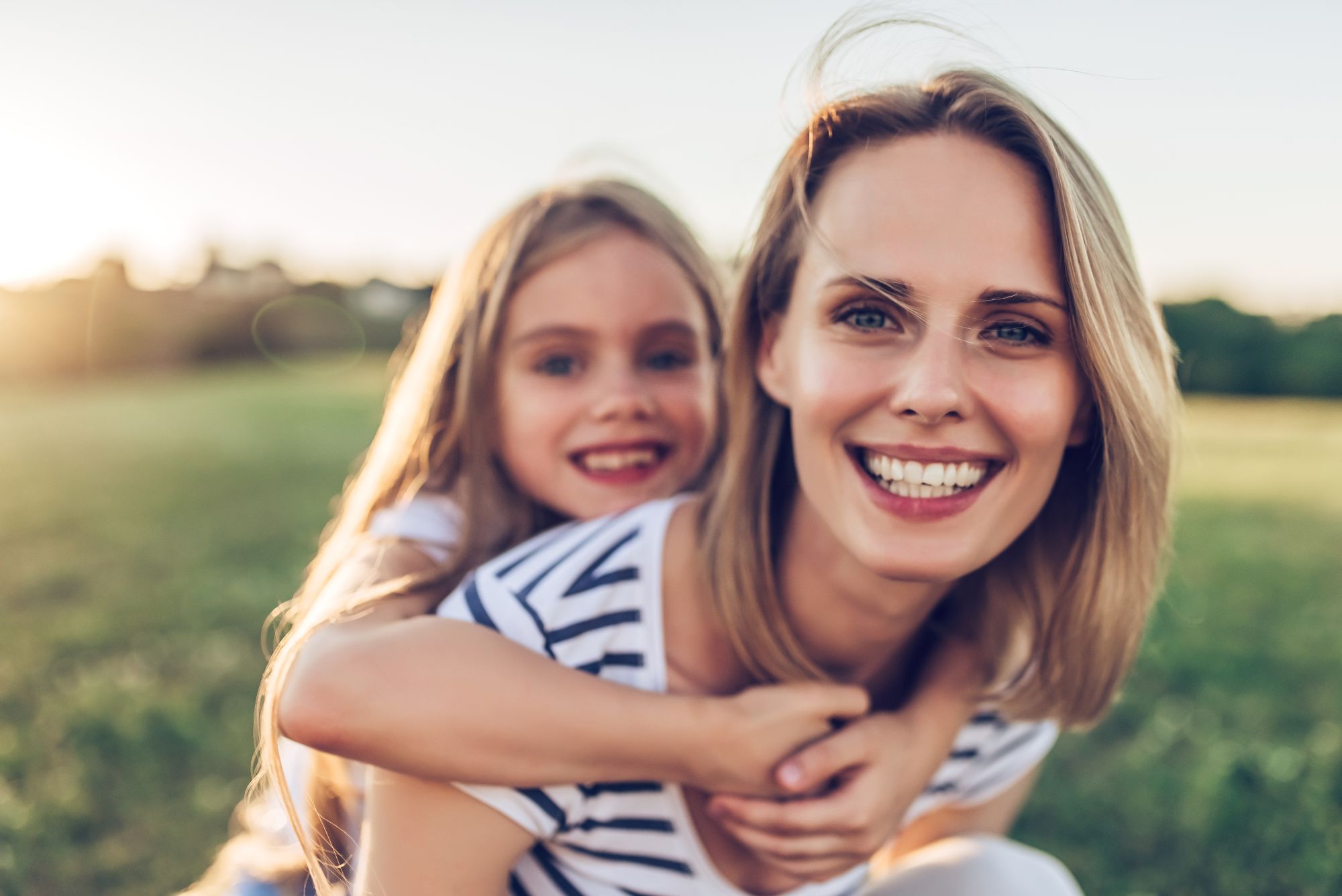 smiling familiy